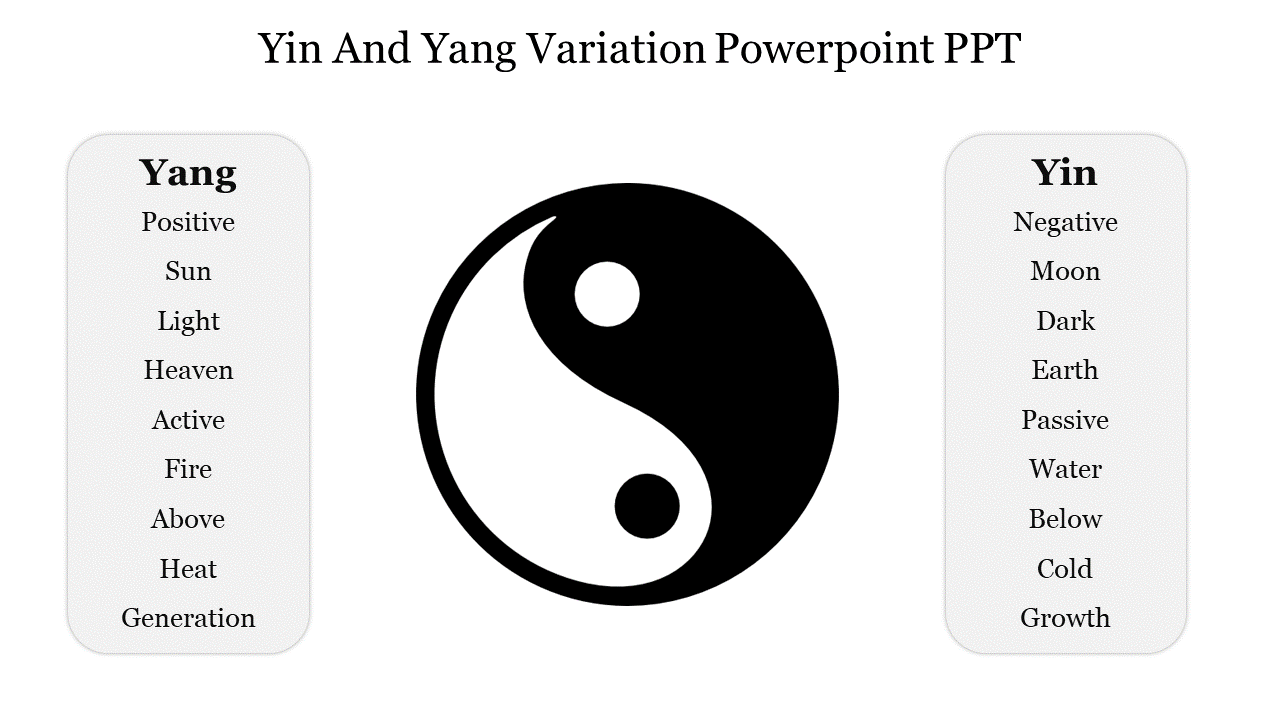 Free - Awesome Yin And Yang Variation PowerPoint PPT Slides